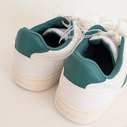 Calvin Klein スニーカー ホワイト グリーン 人気色 CKロゴ ワンポイント 26.5cm