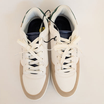 Calvin Klein スニーカー ホワイト グリーン ベージュ 人気色 CKロゴ 27.0cm