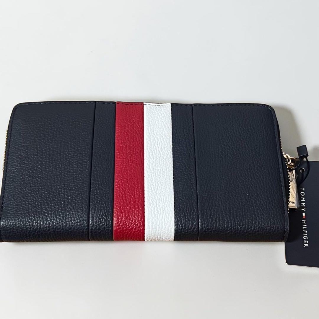 TOMMY HILFIGER 長財布 ラウンドファスナートリコロール