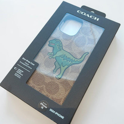 COACH iPhone 16 ケース・シグネチャー キャンバス・レキシー レア