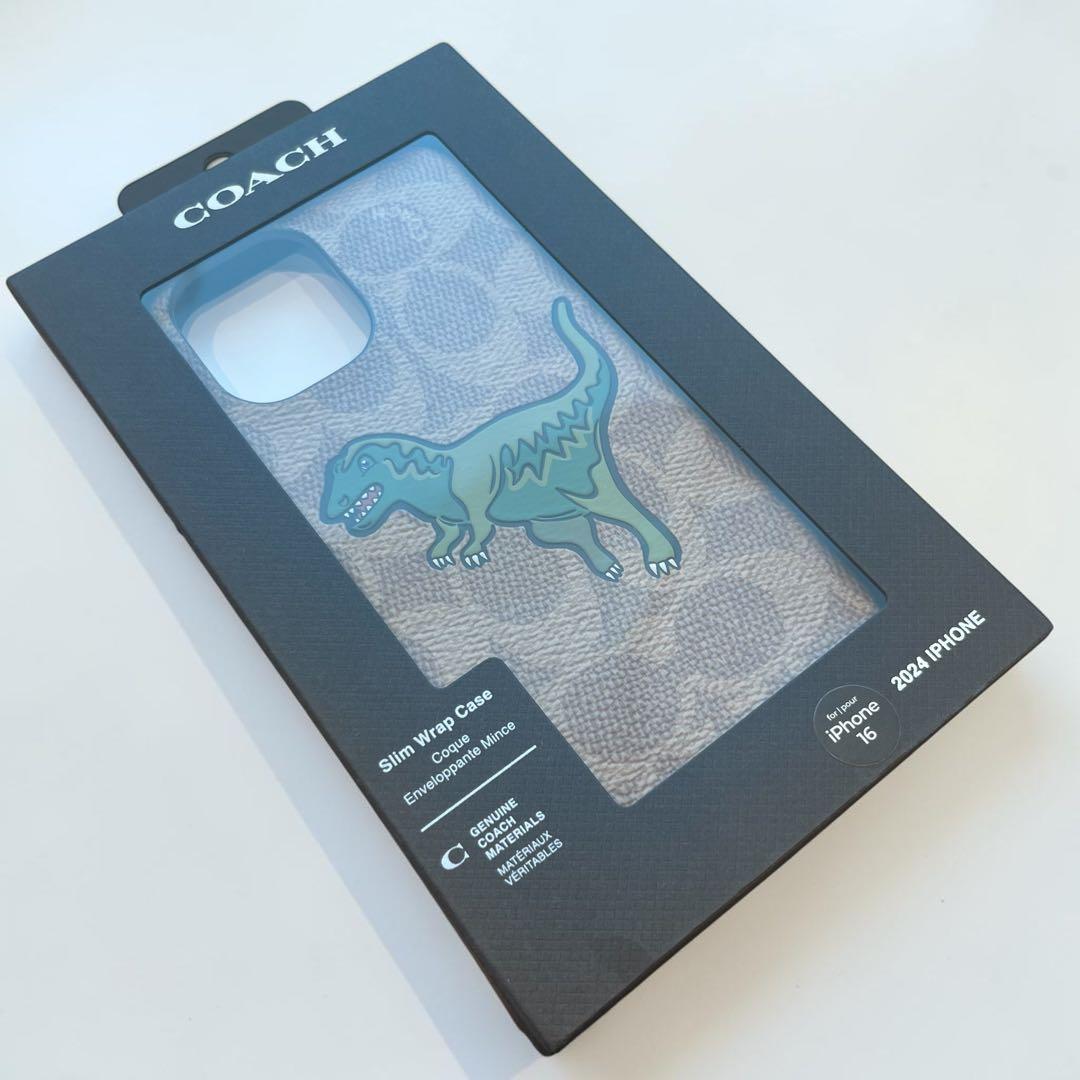 COACH iPhone 16 ケース・シグネチャー キャンバス・レキシー レア