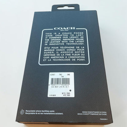 COACH iPhone 16 ケース・シグネチャー キャンバス・レキシー レア
