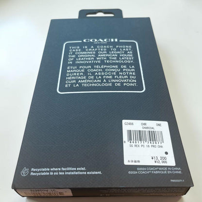コーチ iPhone 16 PRO ケース・シグネチャー キャンバス・レキシー