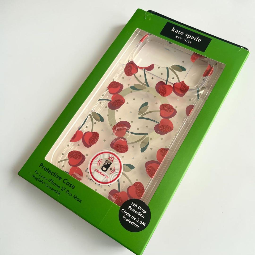 kate spade チェリー柄 iPhone 17 Pro Max ケース