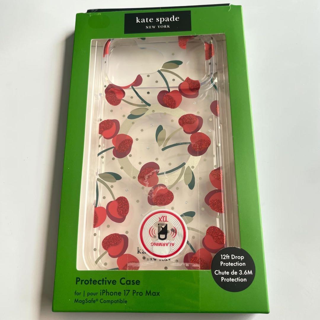 kate spade チェリー柄 iPhone 17 Pro Max ケース