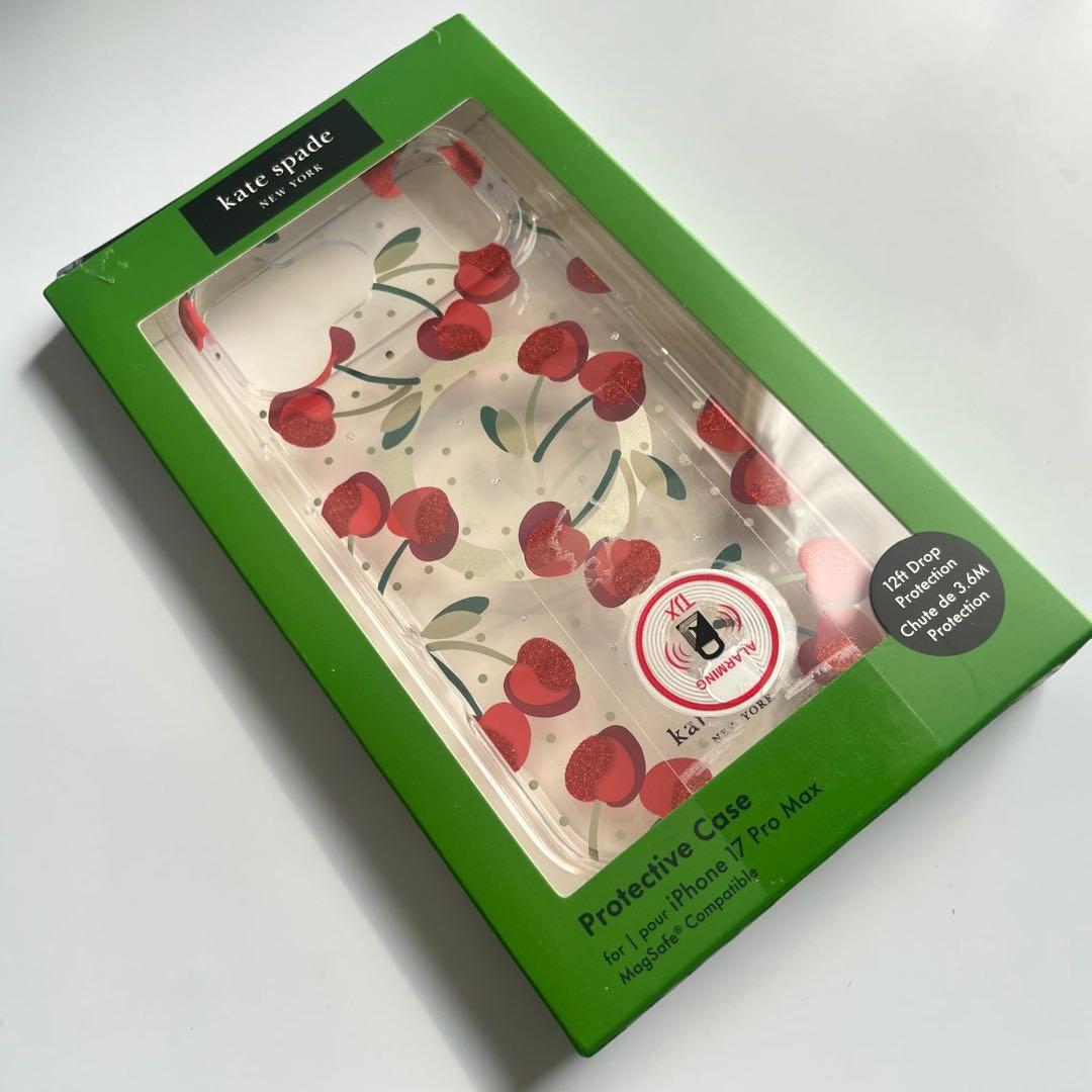 kate spade チェリー柄 iPhone 17 Pro Max ケース
