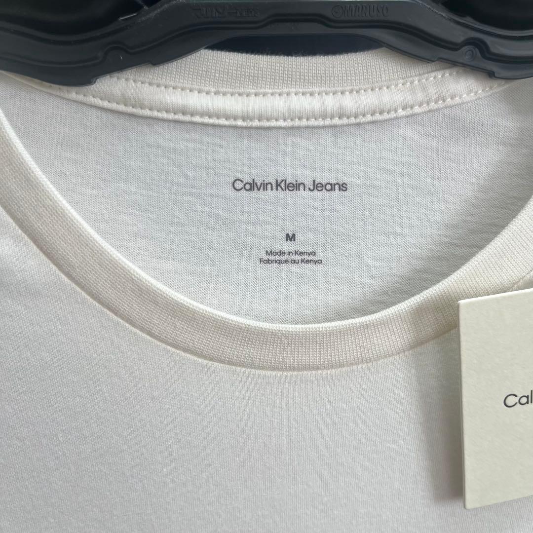カルバンクライン Tシャツ 半袖 ロゴ プリント CK コットン ホワイト