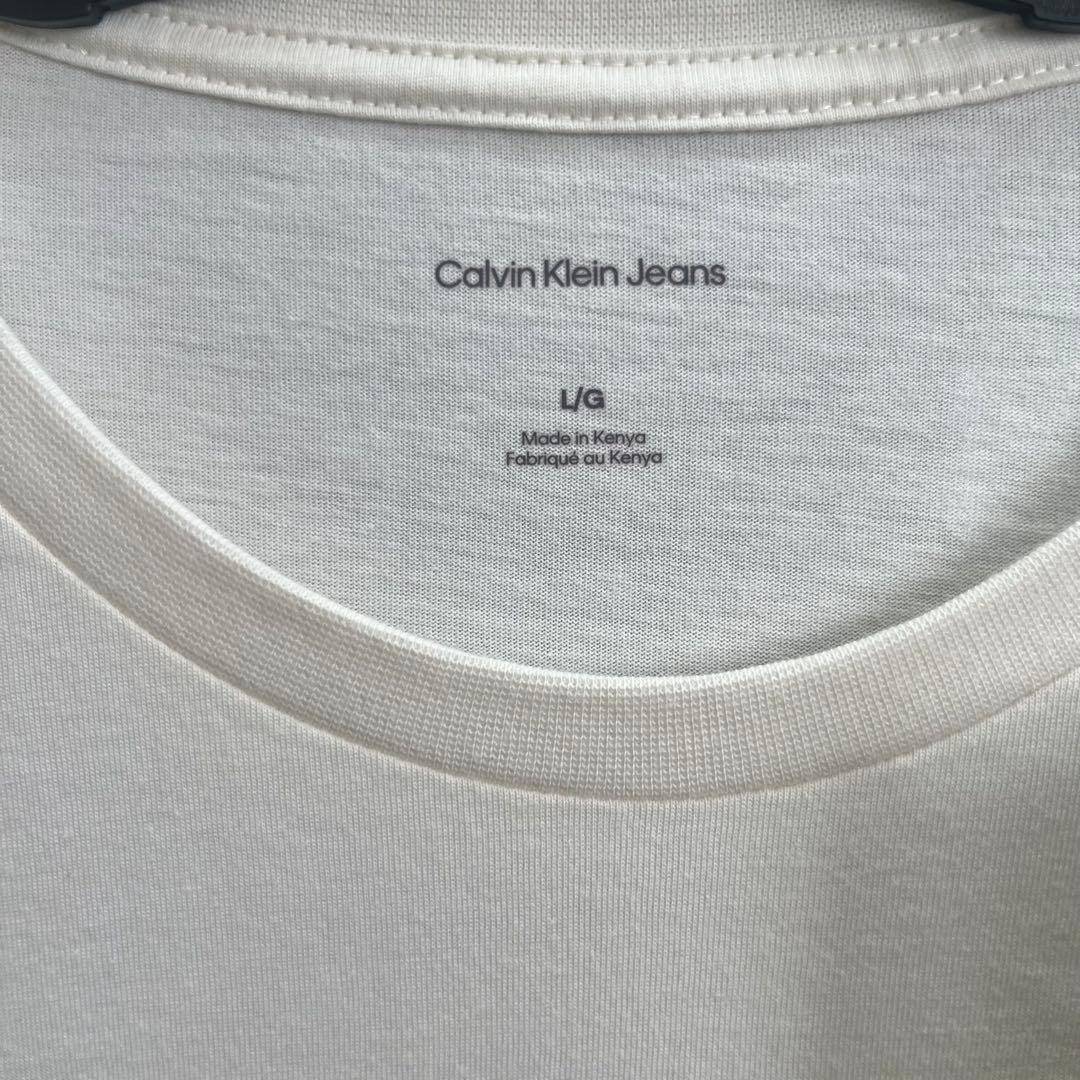 カルバンクライン Tシャツ 半袖 ロゴ プリント CK コットン ホワイト