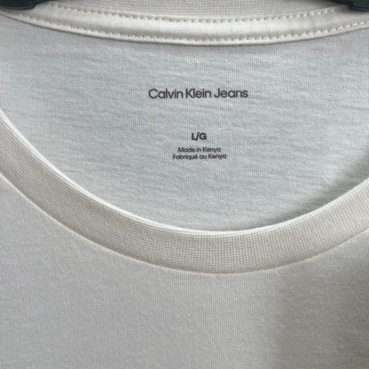 カルバンクライン Tシャツ 半袖 ロゴ プリント CK コットン ホワイト