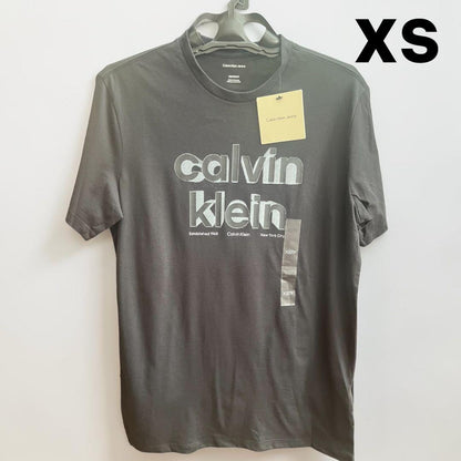 カルバンクラインジーンズ Tシャツ XS 半袖 ロゴ プリント CK 綿 黒