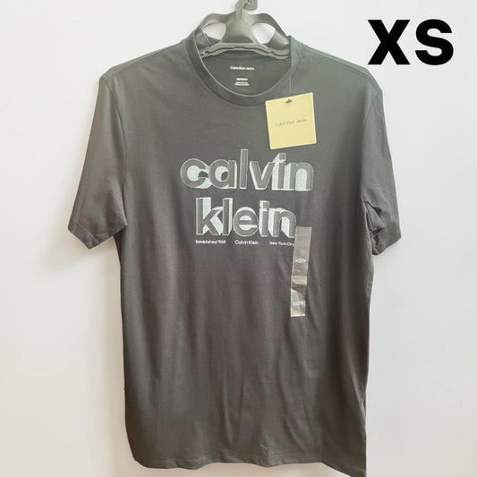 カルバンクラインジーンズ Tシャツ XS 半袖 ロゴ プリント CK 綿 黒