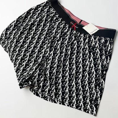 Calvin Klein トランクス Sサイズ 総柄 ロゴ ブラック