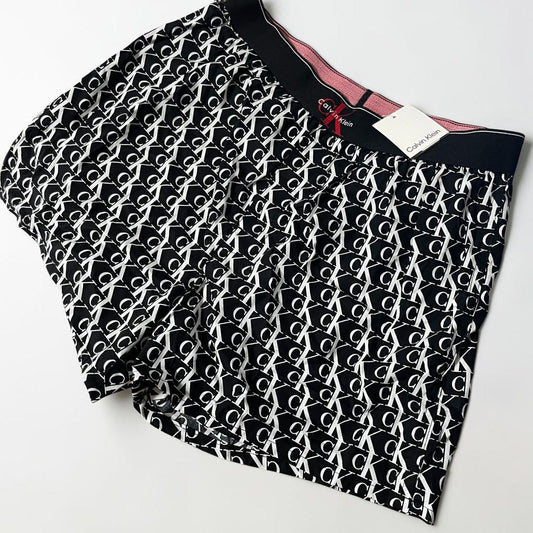 Calvin Klein トランクス Sサイズ 総柄 ロゴ ブラック