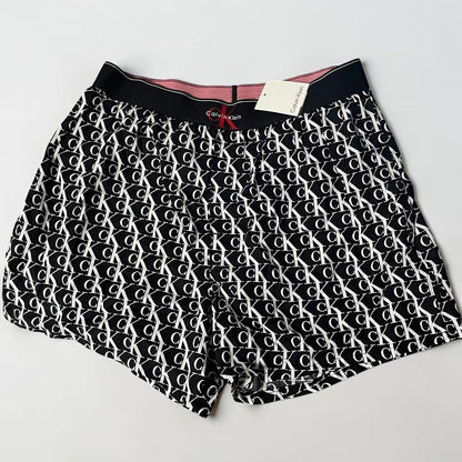 Calvin Klein トランクス Sサイズ 総柄 ロゴ ブラック