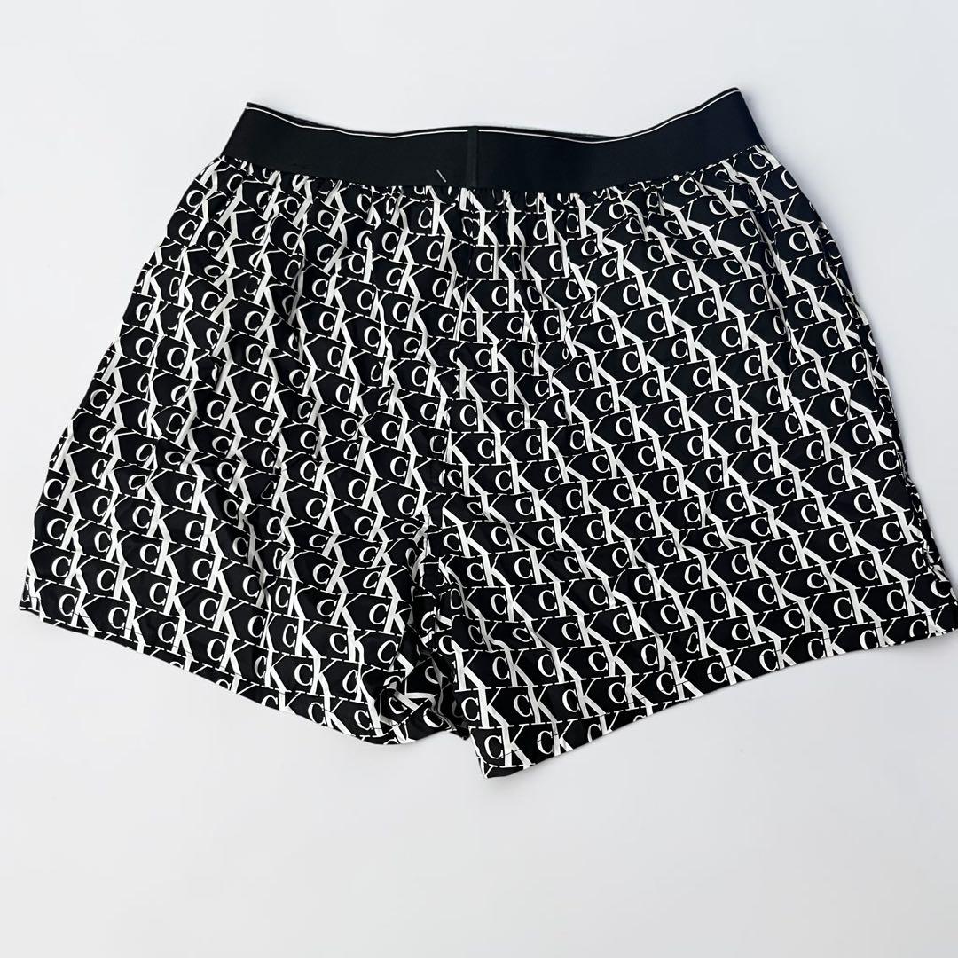 Calvin Klein トランクス Sサイズ 総柄 ロゴ ブラック