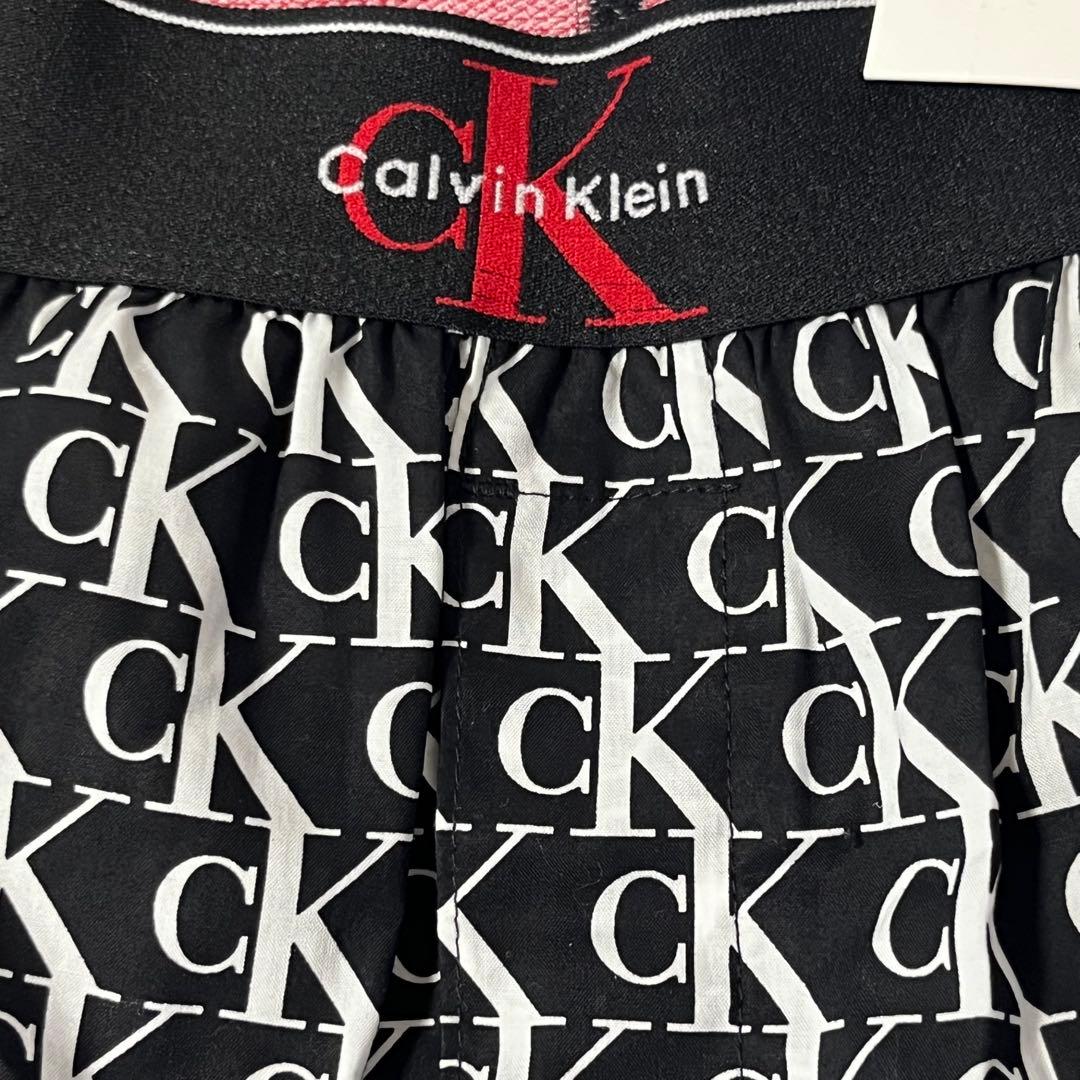 Calvin Klein トランクス Sサイズ 総柄 ロゴ ブラック