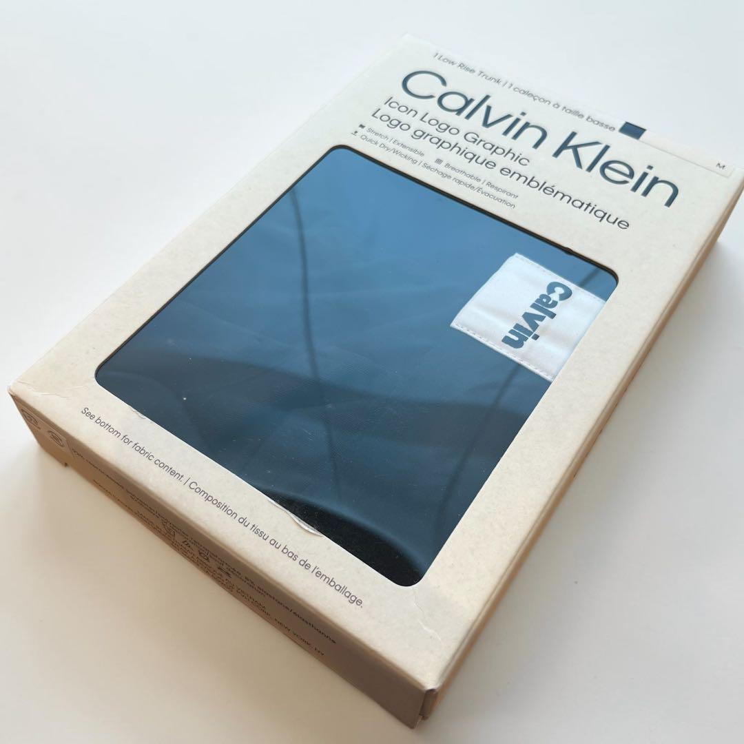 Calvin Klein Icon Logo Graphic Mトランクス 黒