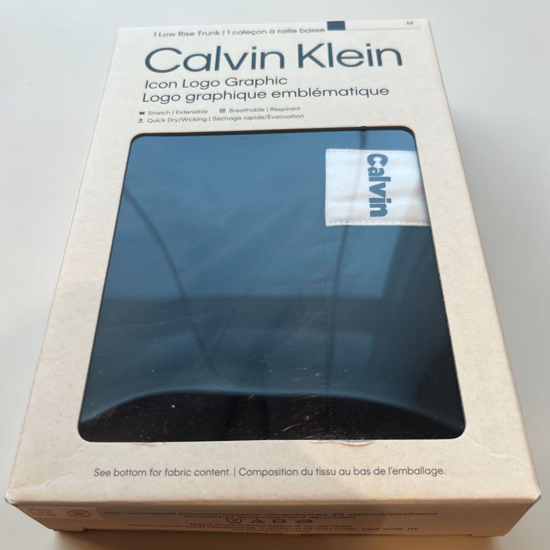 Calvin Klein Icon Logo Graphic Mトランクス 黒