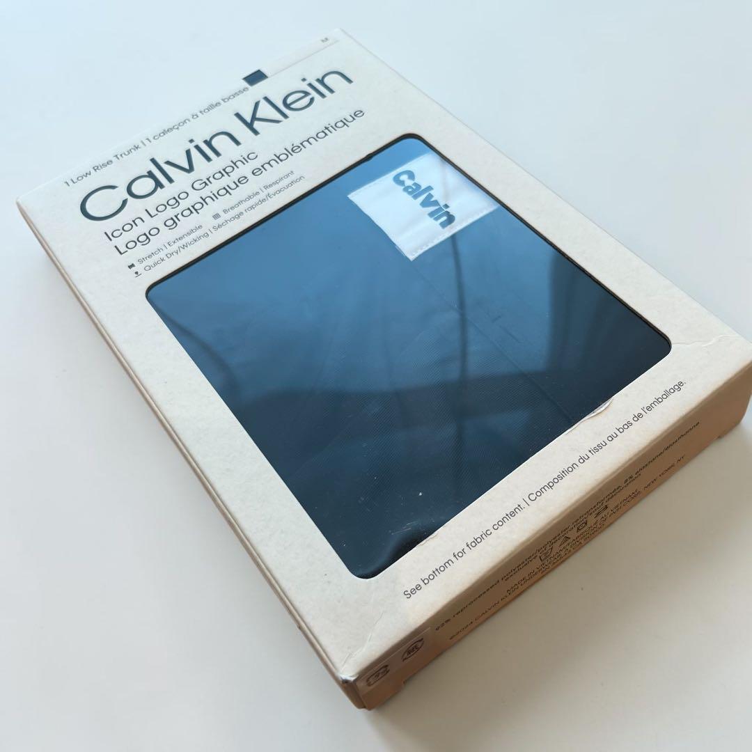 Calvin Klein Icon Logo Graphic Mトランクス 黒