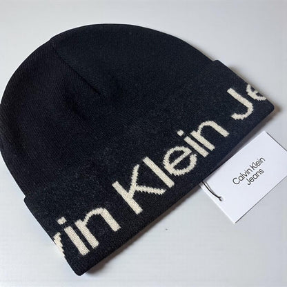 カルバンクライン ニット帽 黒 ビーニー Calvin Klein 帽子