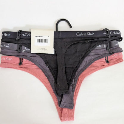 カルバンクライン ショーツ M 3枚 Tバック ピンク グレー ブラック 下着