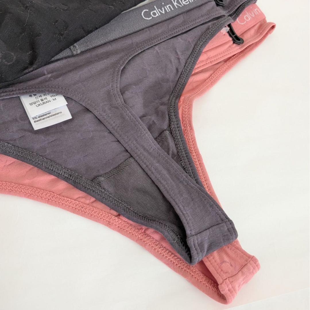 カルバンクライン ショーツ M 3枚 Tバック ピンク グレー ブラック 下着