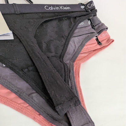 カルバンクライン ショーツ M 3枚 Tバック ピンク グレー ブラック 下着