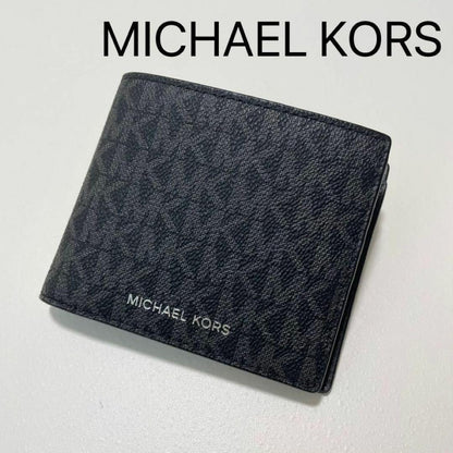 MICHAEL KORS マイケルコース 財布 折り財布 二つ折り財布 ウォレット メンズ シグネチャー コンパクト 紺 ネイビー