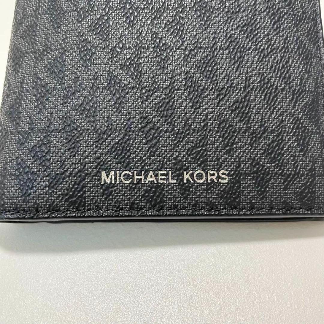 MICHAEL KORS マイケルコース 財布 折り財布 二つ折り財布 ウォレット メンズ シグネチャー コンパクト 紺 ネイビー