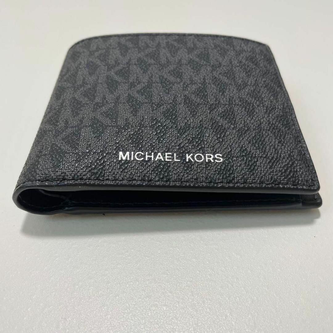 MICHAEL KORS マイケルコース 財布 折り財布 二つ折り財布 ウォレット メンズ シグネチャー コンパクト 紺 ネイビー