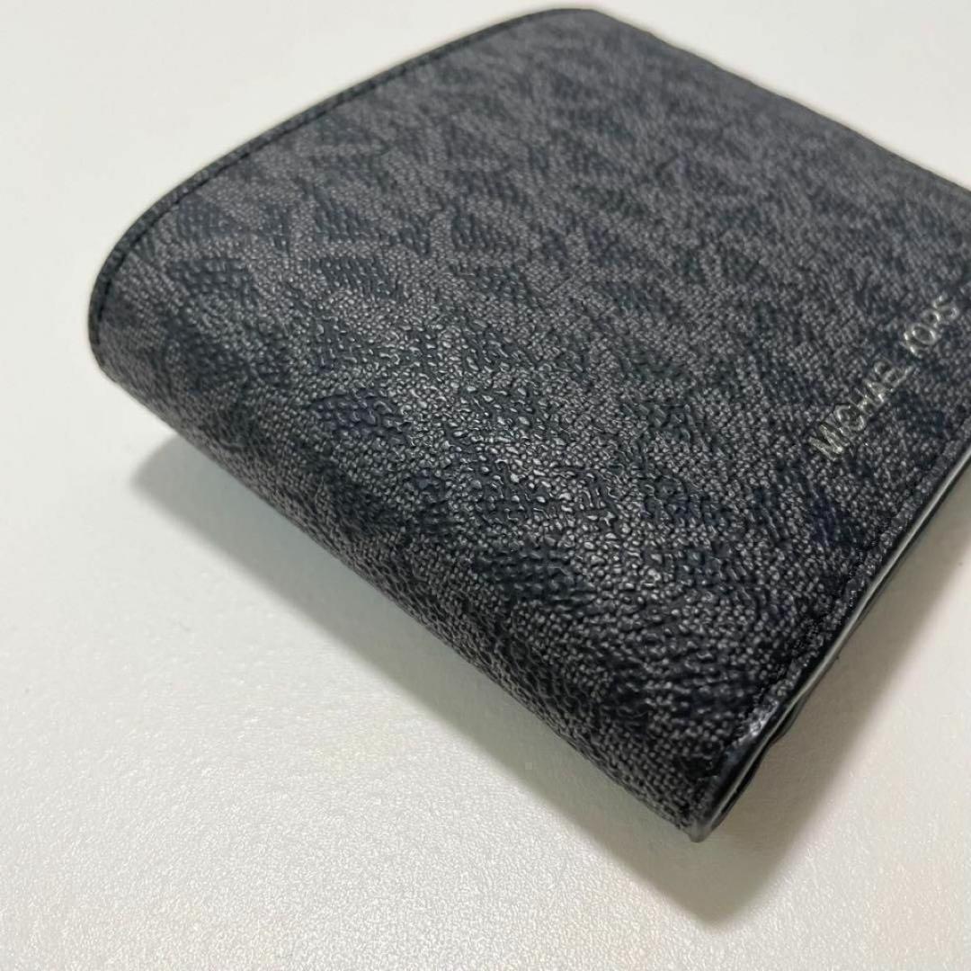 MICHAEL KORS マイケルコース 財布 折り財布 二つ折り財布 ウォレット メンズ シグネチャー コンパクト 紺 ネイビー