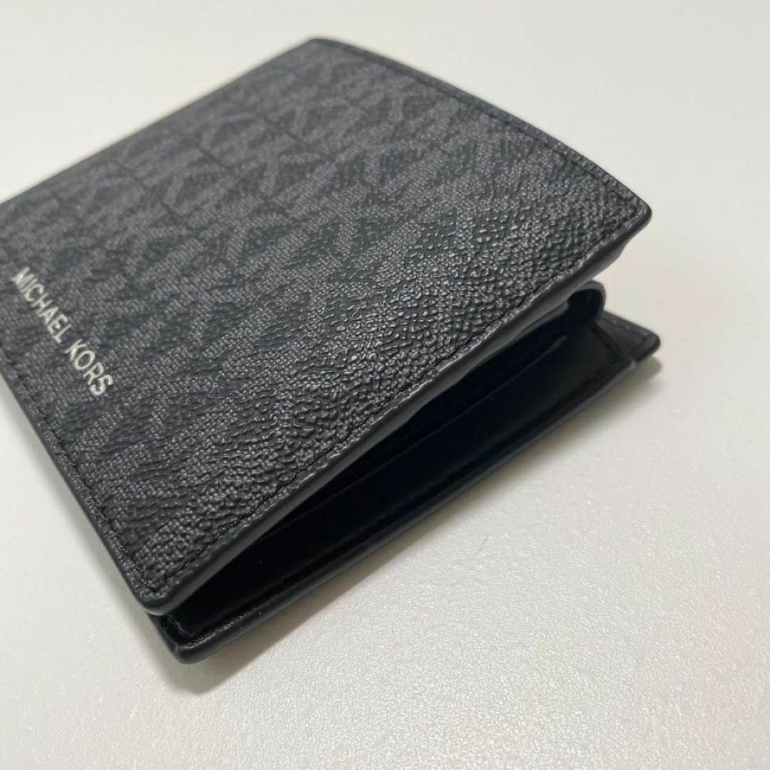 MICHAEL KORS マイケルコース 財布 折り財布 二つ折り財布 ウォレット メンズ シグネチャー コンパクト 紺 ネイビー
