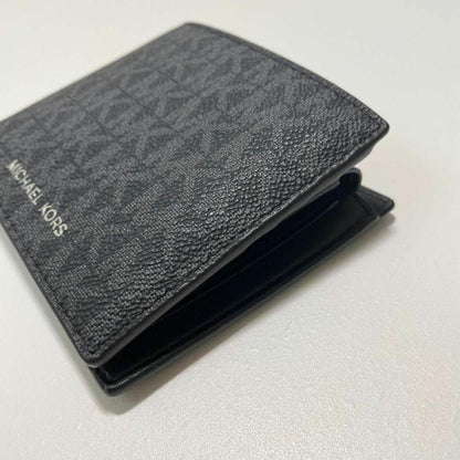 MICHAEL KORS マイケルコース 財布 折り財布 二つ折り財布 ウォレット メンズ シグネチャー コンパクト 紺 ネイビー