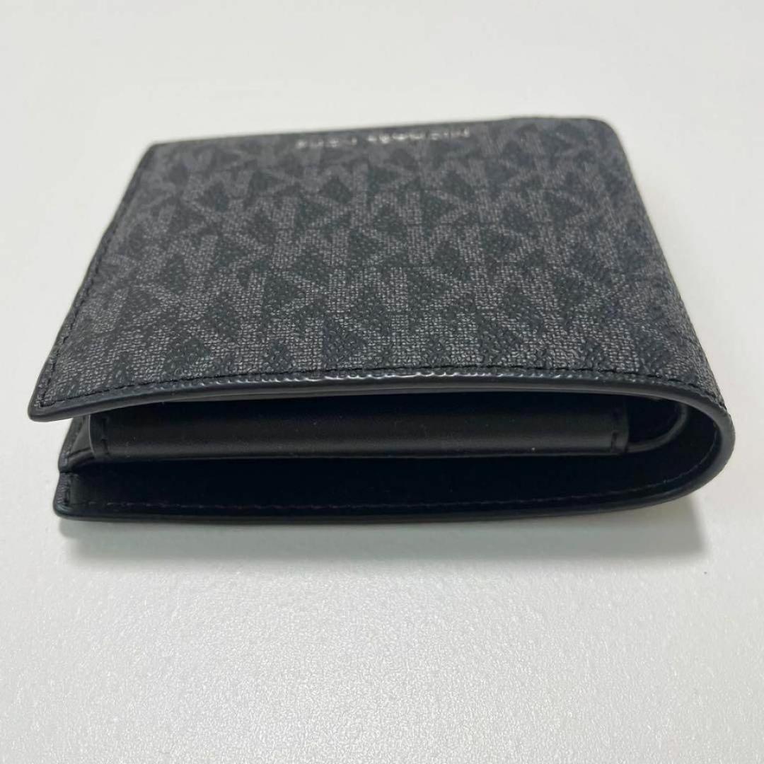 MICHAEL KORS マイケルコース 財布 折り財布 二つ折り財布 ウォレット メンズ シグネチャー コンパクト 紺 ネイビー