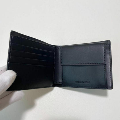 MICHAEL KORS マイケルコース 財布 折り財布 二つ折り財布 ウォレット メンズ シグネチャー コンパクト 紺 ネイビー