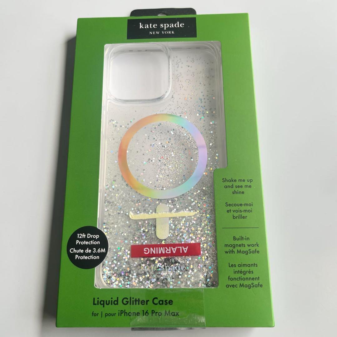 Kate Spade iPhone 16 Pro Max グリッターケース