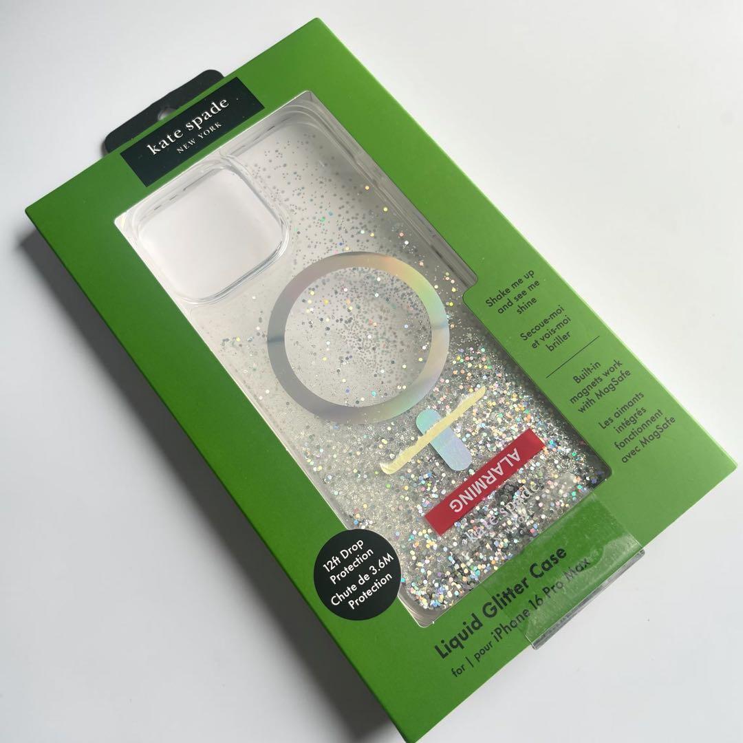 Kate Spade iPhone 16 Pro Max グリッターケース