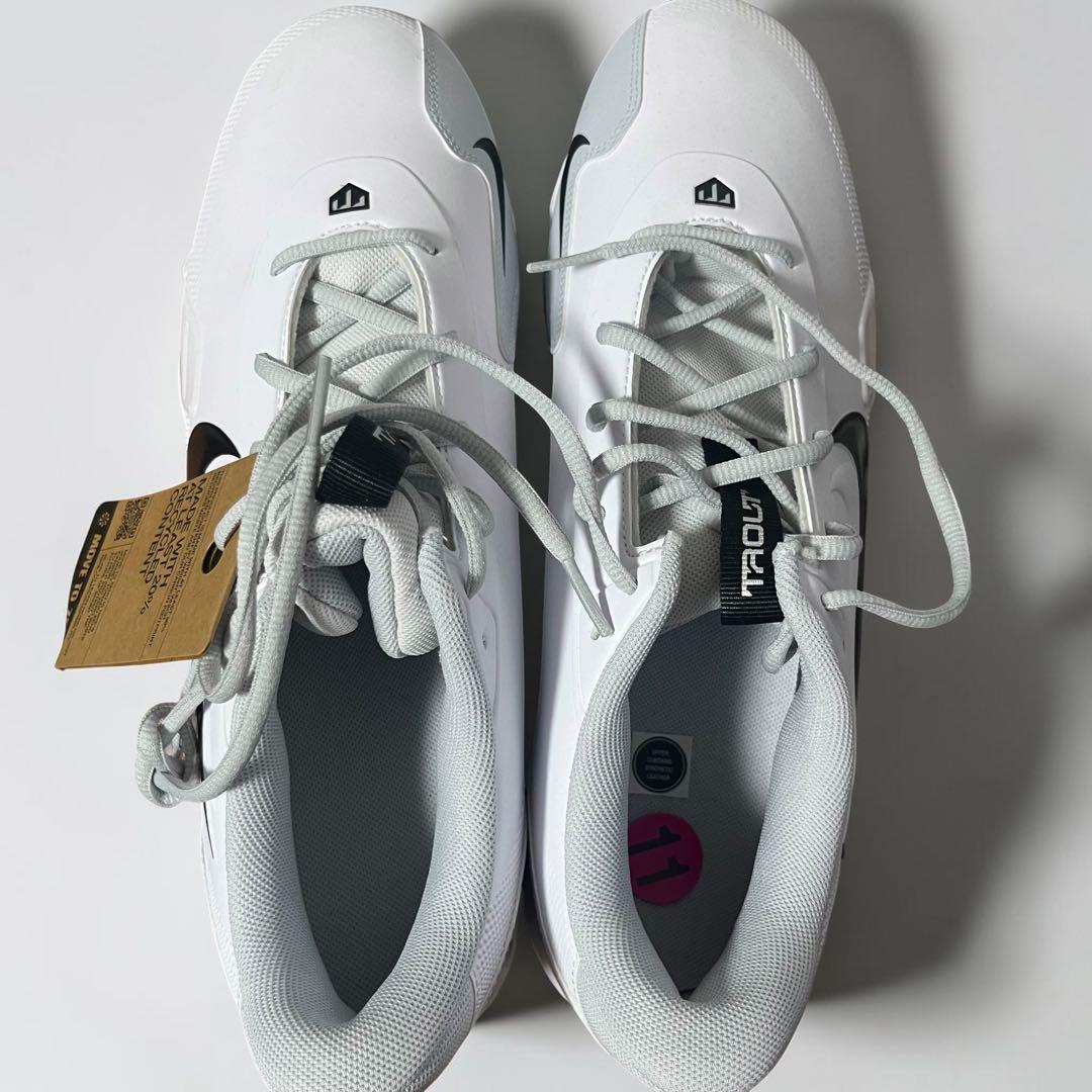 新品 NIKE 野球スパイク 29cm 白黒