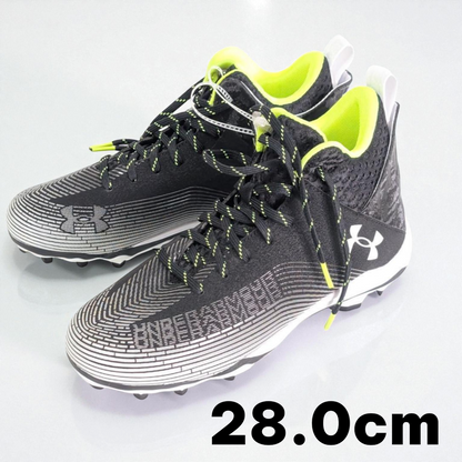 Under Armour アンダーアーマー 28㎝ アメフトスパイク 黒 蛍光緑