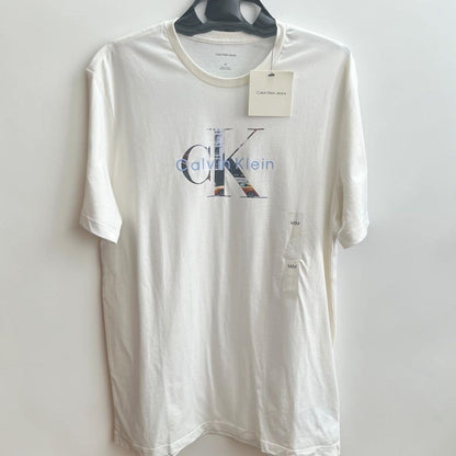 カルバンクライン Tシャツ 半袖 ロゴ プリント CK コットン ホワイト