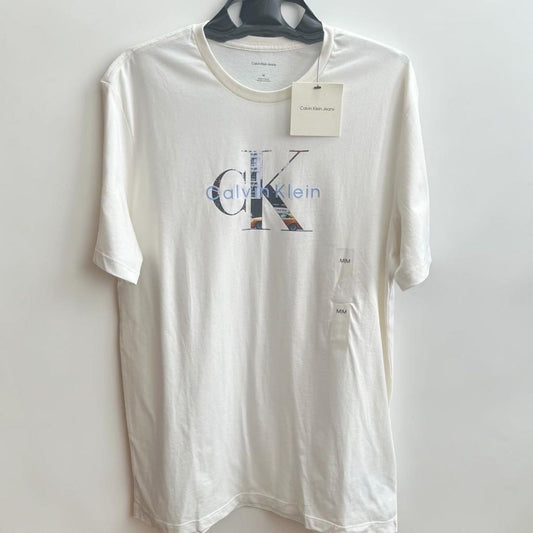 カルバンクライン Tシャツ 半袖 ロゴ プリント CK コットン ホワイト