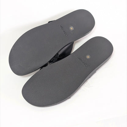 Calvin Klein サンダル ブラック スリップオン 無地 27㎝ メンズ